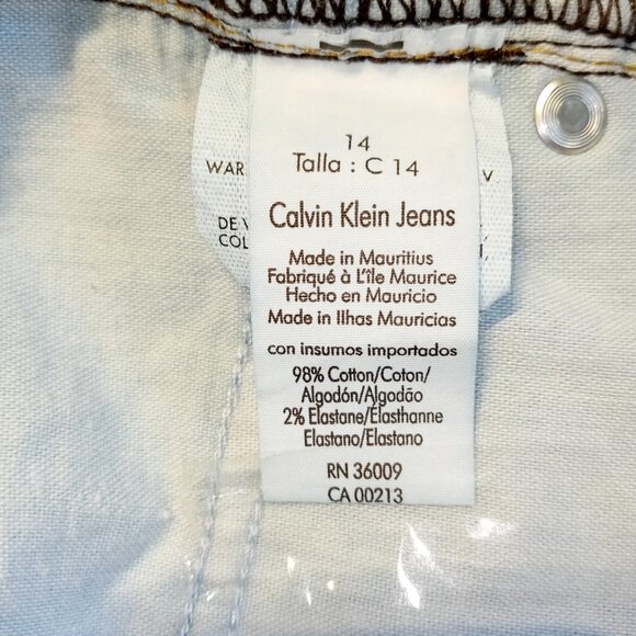 Calvin Klein Jeans  Women's size 14/32   Skinny   Dark Wash   Straight Leg  EXC - Picture 11 of 12